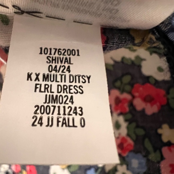 Janie and Jack Navy Dress with Floral Bottom - Picture 8 of 9